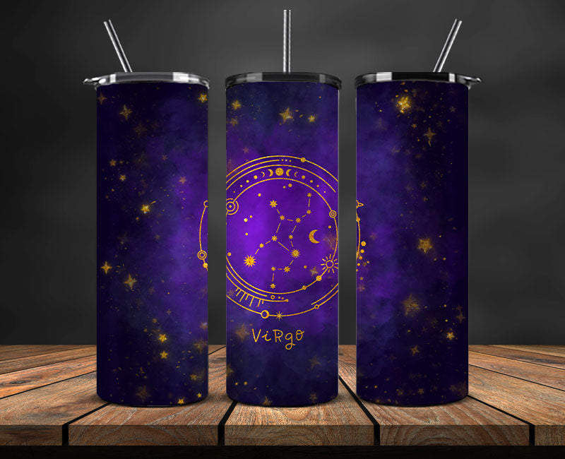 Zodiac Skinny Tumbler , Zodiac Tumbler Wrap Template 12