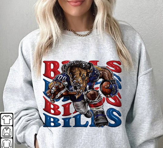 Buffalo Bills Football Sweatshirt png ,  T-Shirt Png, NFL T-Shirt Design 132