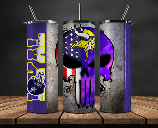 Minnesota Vikings Loyal Tumbler Wraps, Nfl Tumbler Png 137