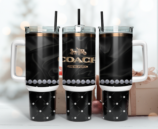 Coach Tumbler Wrap 40oz, Logo Fashion Tumbler Wrap 40oz, Tumbler 40oz Png 138