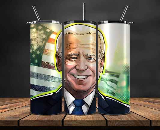 Joe Biden 2024 Tumbler Wrap,Joe Biden 2024 ,Presidential Election 2024 ,Race To The White House 13