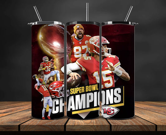 Kansas City Chiefs Super Bowl Tumbler Png, Super Bowl 2024 Tumbler Wrap 37