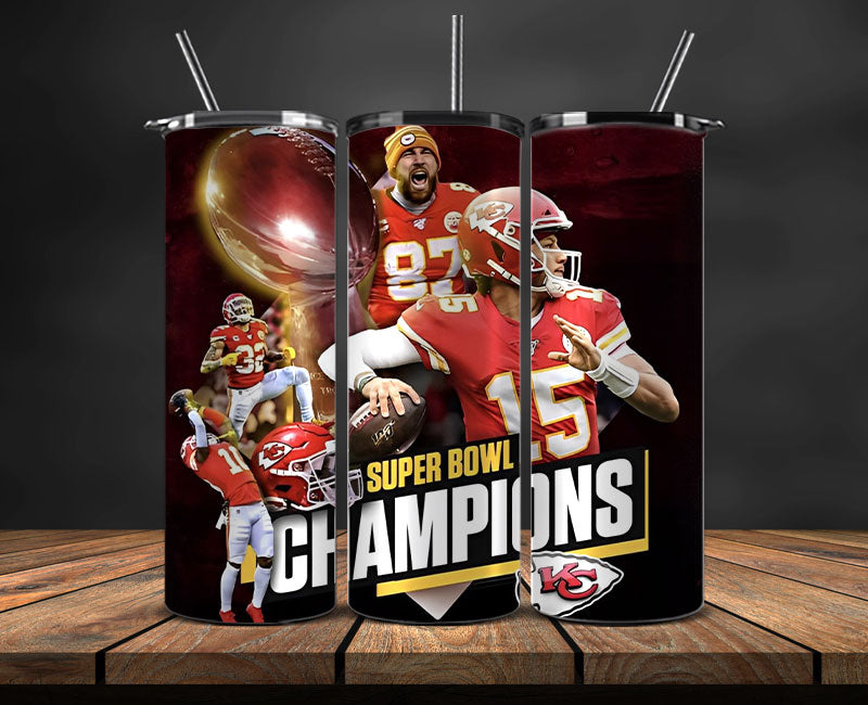Kansas City Chiefs Super Bowl Tumbler Png, Super Bowl 2024 Tumbler Wrap 37