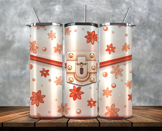 Fashion Tumbler Wraps, Luxury Skinny Tumbler,Louis Vuitton Tumbler Png, Pattern Logo Fashion Tumbler Wraps 140
