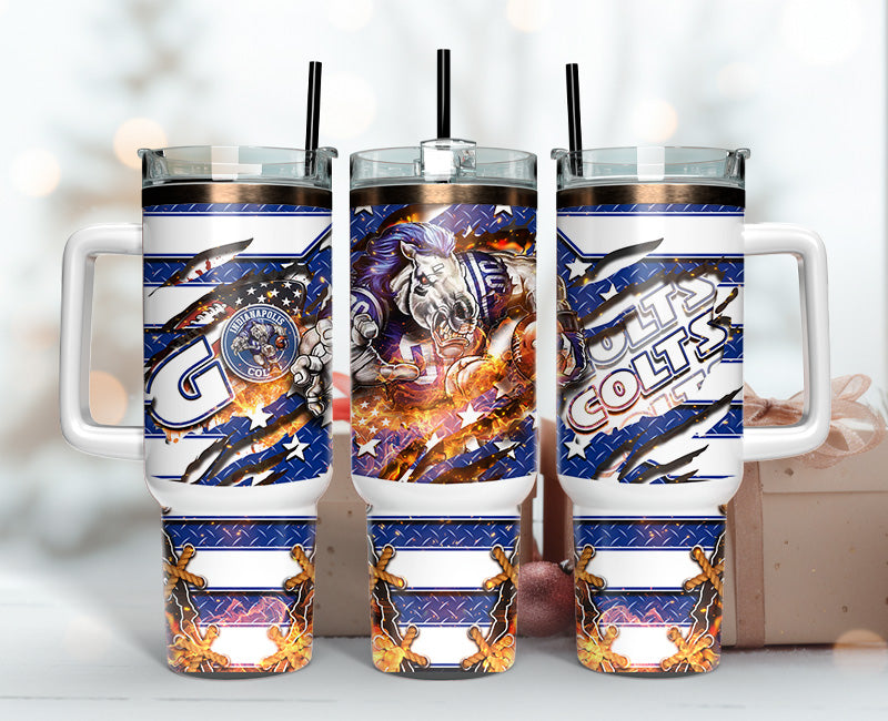 Indianapolis Colts Tumbler 40oz Png,  40oz Tumbler Skinny  14