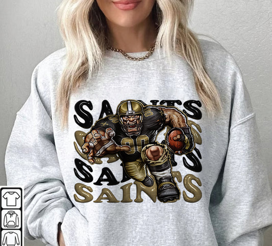 New Orleans Saints Football Sweatshirt png ,  T-Shirt Png, NFL T-Shirt Design 151