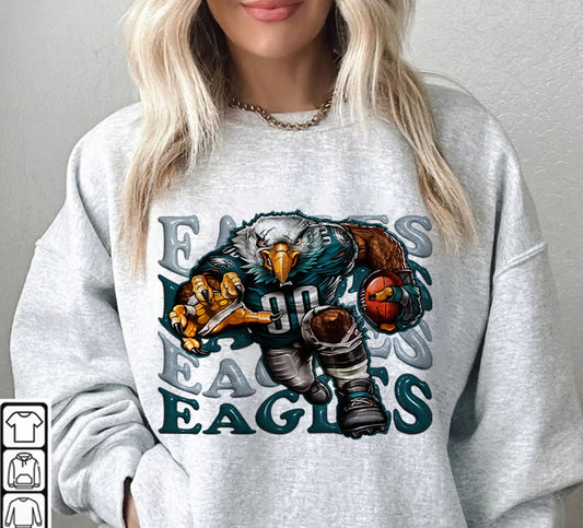 Philadelphia Eagles Football Sweatshirt png ,  T-Shirt Png, NFL T-Shirt Design 154