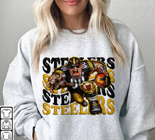 Pittsburgh Steelers Football Sweatshirt png ,  T-Shirt Png, NFL T-Shirt Design 155
