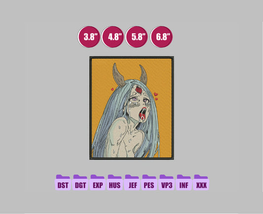 Kaguya Ootsu Anime Embroidery Design, Anime Machine Embroidery Design 156