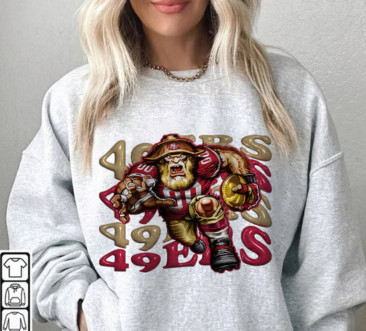 San Francisco 49ers Football Sweatshirt png ,  T-Shirt Png, NFL T-Shirt Design 156