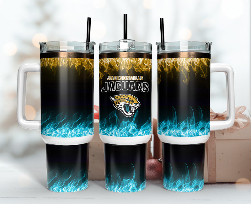 Jacksonville Jaguars 40oz Tumbler,NFL Tumbler Wrap , 40oz Tumbler Sublimation Png , 40oz Tumbler Wrap 15