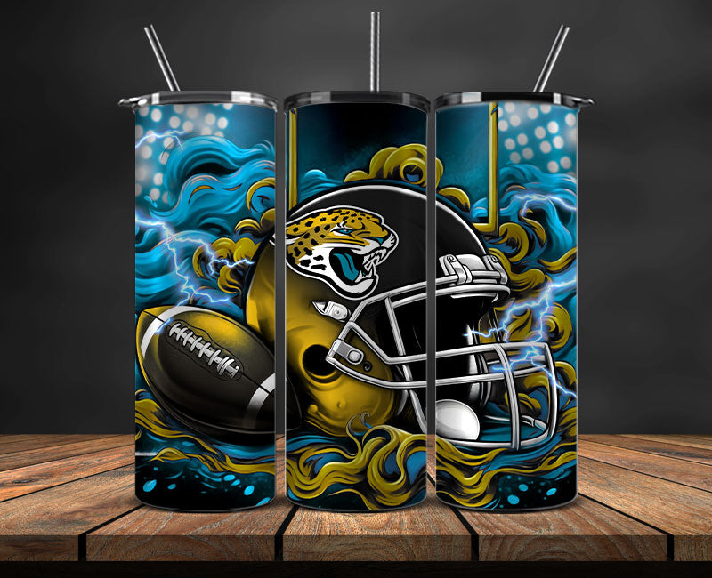Jacksonville Jaguars Tumbler Wraps,NFL Tumbler Wrap By AI, AI Tumbler Design 15
