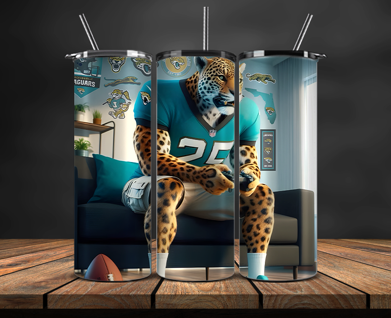 Jacksonville Jaguars Tumbler Wrap, NFL Trendy Tumbler 15