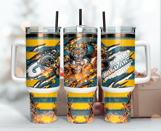 Jacksonville Jaguars Tumbler 40oz Png,  40oz Tumbler Skinny  15