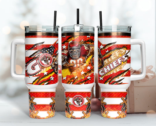 Kansas City Chiefs Tumbler 40oz Png,  40oz Tumbler Skinny  16