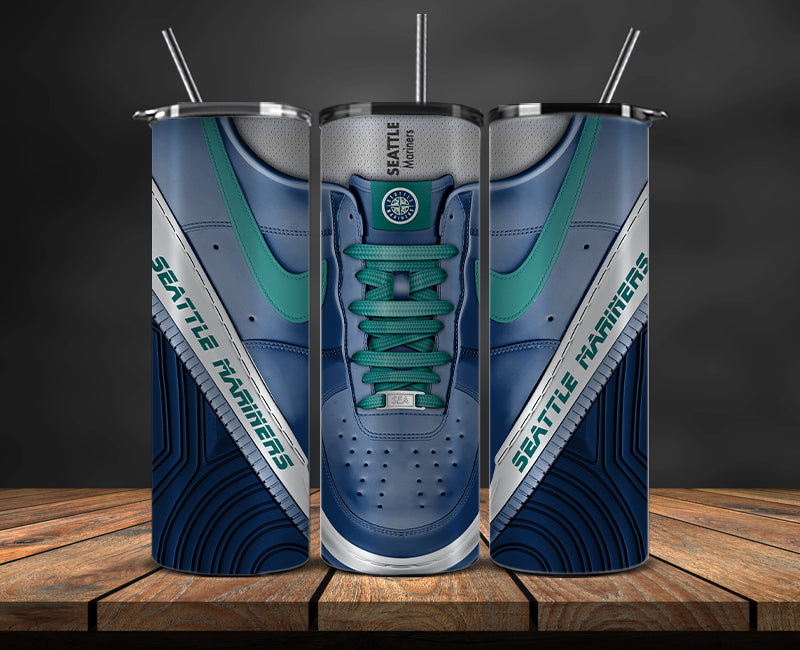 Seattle Mariners Tumbler Wrap, MLB Sneaker Tumbler Wrap 16