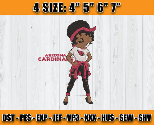 Cardinals Embroidery, Betty Boop Embroidery, NFL Machine Embroidery Digital 17