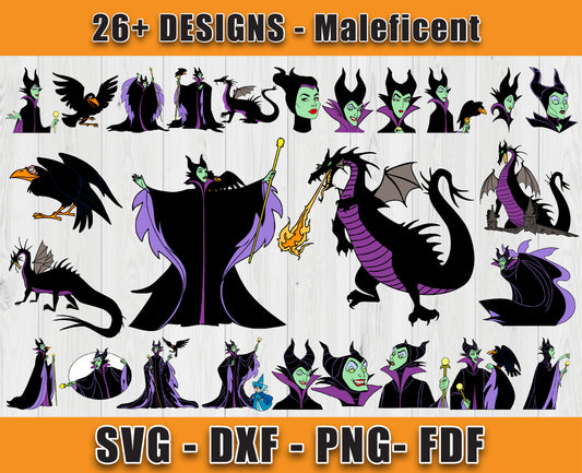 26 Designs Maleficent Svg Bundle, Bundle Cartoon Svg 17