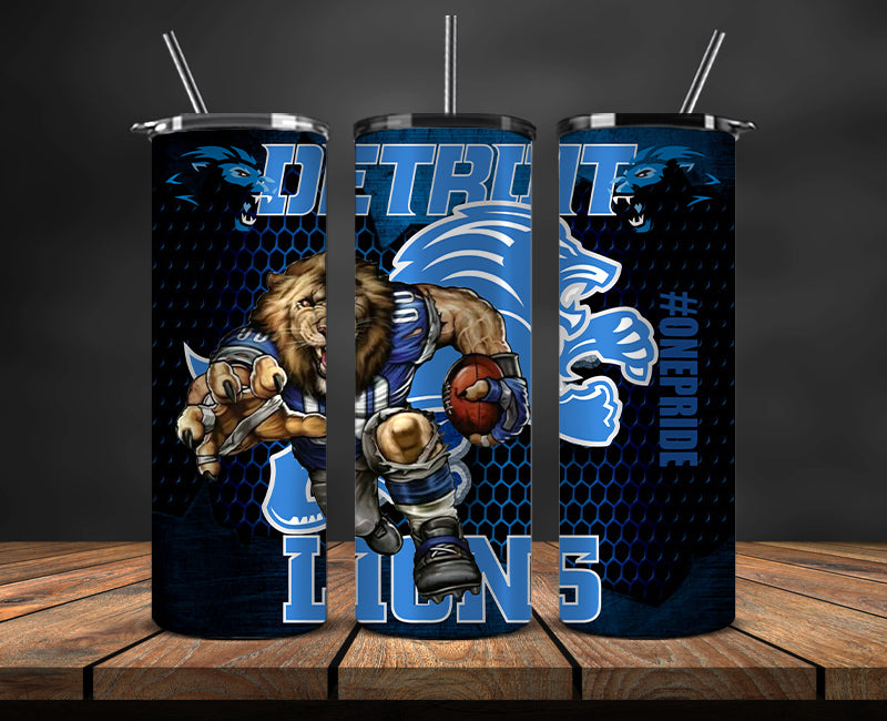 Detroit Lions Tumbler, Detroit Logo, Mascot Football Png 18