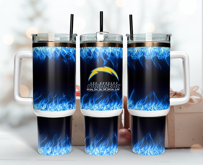 Los Angeles Chargers 40oz Tumbler,NFL Tumbler Wrap , 40oz Tumbler Sublimation Png , 40oz Tumbler Wrap 18