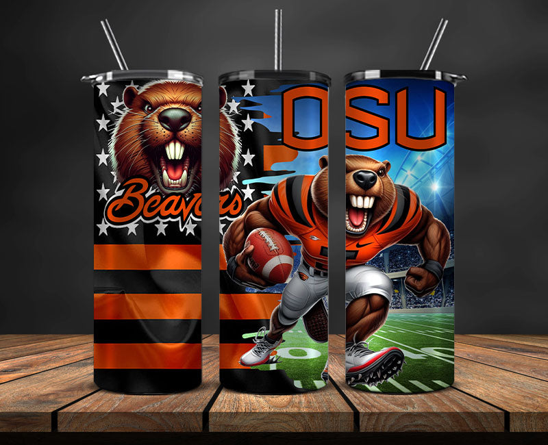 Oregon Beavers Tumbler Wrap, NCAA University College Tumbler Wraps DS-18