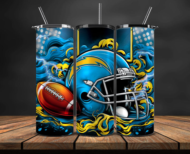 Los Angeles Chargers Tumbler Wraps,NFL Tumbler Wrap By AI, AI Tumbler Design 18