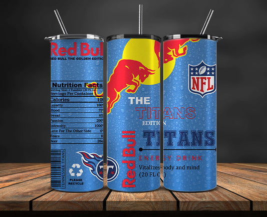 Tennessee Titans Tumbler Wraps, NFL Red Bull Tumbler Wrap 18