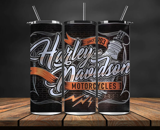 Harley Skinny Tumbler Png, Motor Harley Digital Tumbler Wrap, Harley Tumbler Wrap New 18