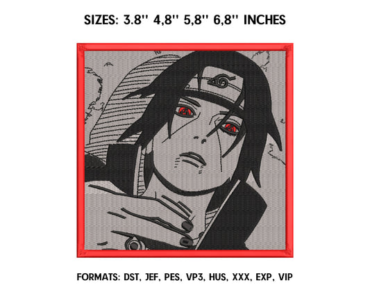 ITACHI Anime Embroidery Design, Anime Machine Embroidery Design 19