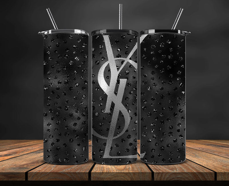 YSL  Tumbler Wrap, YSL Tumbler Png, YSL Logo , Luxury Tumbler Wraps, Logo Fashion  Design 19