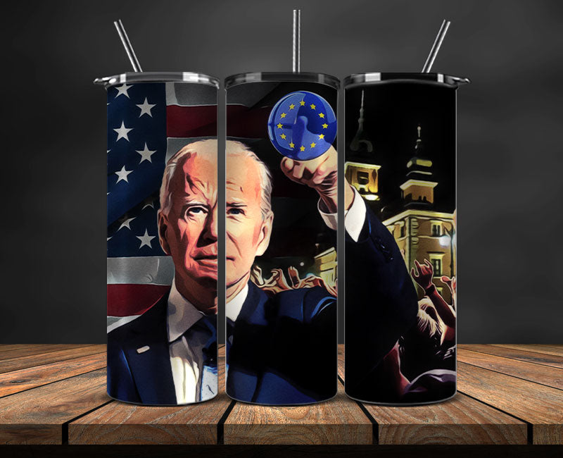 Joe Biden 2024 Tumbler Wrap,Joe Biden 2024 ,Presidential Election 2024 ,Race To The White House 19