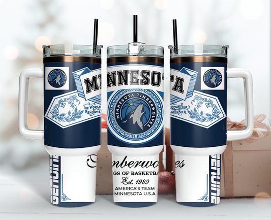 Minnesota Tumbler Wrap 40oz, Nba Tumbler Tumbler Wrap 40oz