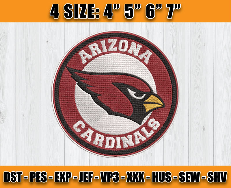 Cardinals Embroidery, NFL Cardinals Embroidery, NFL Machine Embroidery Digital 01