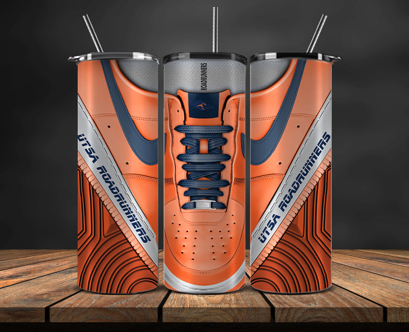 Utsa Roadrunners Sneaker Tumbler Wrap , College Sneaker Tumbler Wrap 01