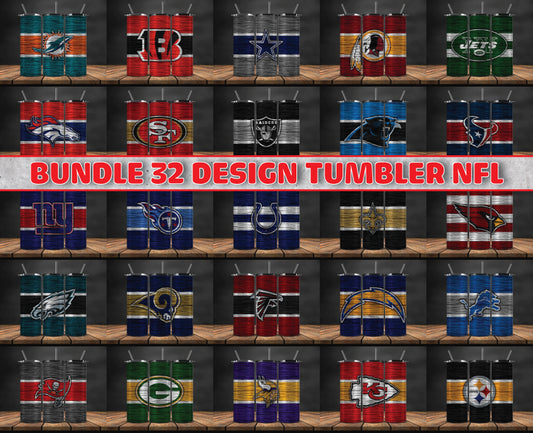 Bundle NFL  Logo Tumbler Wrap, Bundle Sport Tumbler 83
