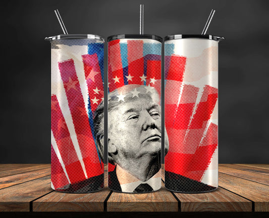 Donald Trump 2024 Tumbler Wrap,Trump 2024 ,Presidential Election 2024 ,Race To The White House 01