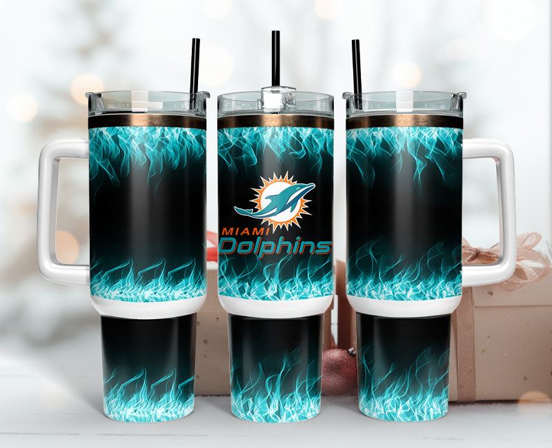 Miami Dolphins 40oz Tumbler,NFL Tumbler Wrap , 40oz Tumbler Sublimation Png , 40oz Tumbler Wrap 20