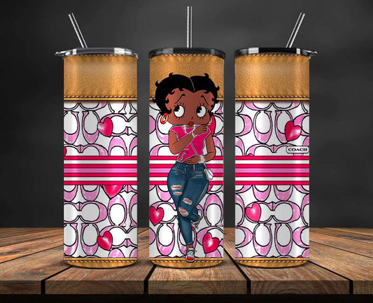 Betty Boop Skinny Tumbler Wrap, Betty Boop Tumbler Wrap ,Betty Boop Design 20