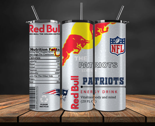 New England Patriots Tumbler Wraps, NFL Red Bull Tumbler Wrap 20