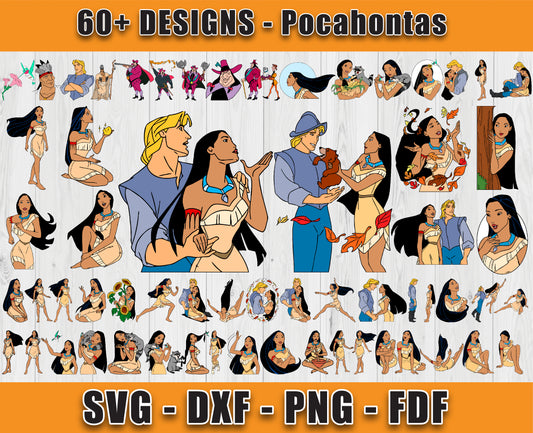 60 Designs Pocahontas Svg Bundle, Bundle Cartoon Svg 20