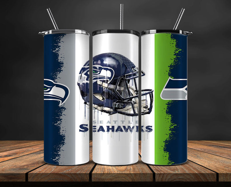 Seattle Seahawks Tumbler Wrap, NFL Logo Tumbler Png, NFL Design Png-20