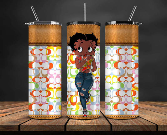 Betty Boop Skinny Tumbler Wrap, Betty Boop Tumbler Wrap ,Betty Boop Design 21