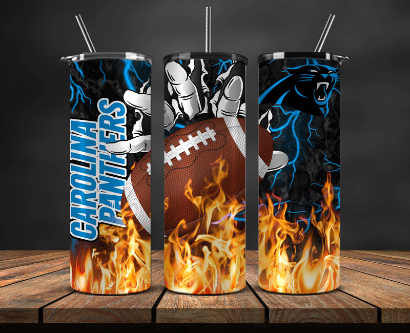 Carolina Panthers Tumbler Wrap, Fire Hand Tumbler Wrap DS 21
