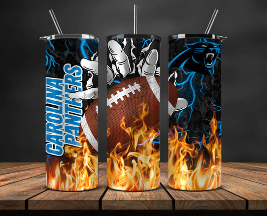 Carolina Panthers Tumbler Wrap, Fire Hand Tumbler Wrap DS 21