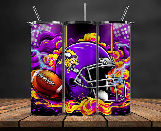 Minnesota Vikings Tumbler Wraps,NFL Tumbler Wrap By AI, AI Tumbler Design 21