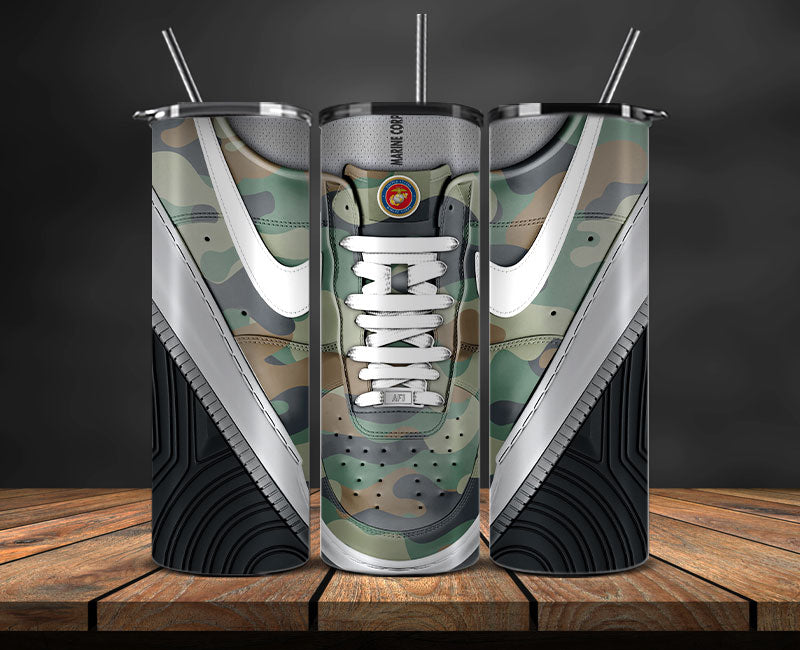 Marine Corps Tumbler Wrap, Military Sneaker Tumbler Wrap 21