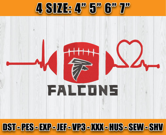 Atlanta Falcons Embroidery, NFL Falcons Embroidery, NFL Machine Embroidery Digital 21