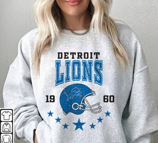 Detroit Lions Football Sweatshirt png ,  T-Shirt Png, NFL T-Shirt Design 225