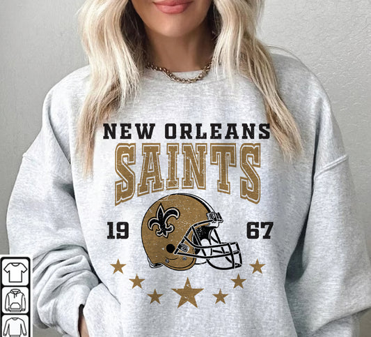 New Orleans Saints Football Sweatshirt png ,  T-Shirt Png, NFL T-Shirt Design 229