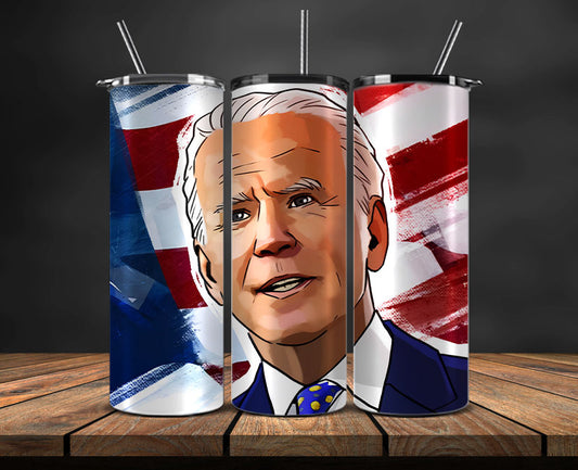 Joe Biden 2024 Tumbler Wrap,Joe Biden 2024 ,Presidential Election 2024 ,Race To The White House 22